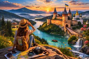 Український туризм та різноманітна географія туризму з гірськими маршрутами і історичними містами