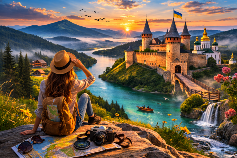 Український туризм та різноманітна географія туризму з гірськими маршрутами і історичними містами