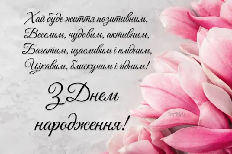 Листівка з днем народження