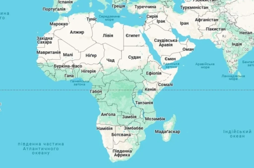 Ліван Близький Схід карта