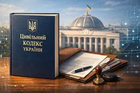 юрист працює з цивільним кодексом України